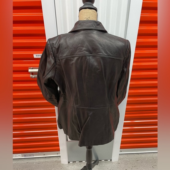 CALVIN KLEIN 1X SMOOTH SOFT BLACK LAMBSKIN LEATHER JACKET ๐งฅ ๐NWT NEVER WORN!๐ - Picture 11 of 15